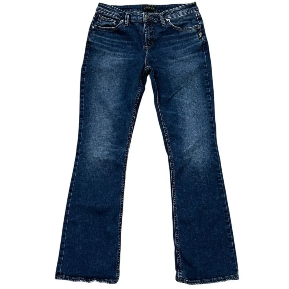 Silver Aiko Slim Boot Jeans